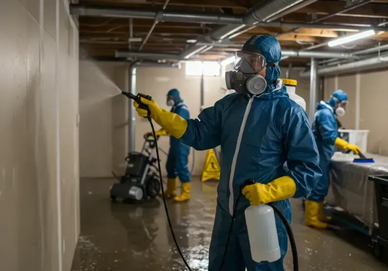 Basement Sanitization and Antimicrobial Treatment process in McCamey, TX